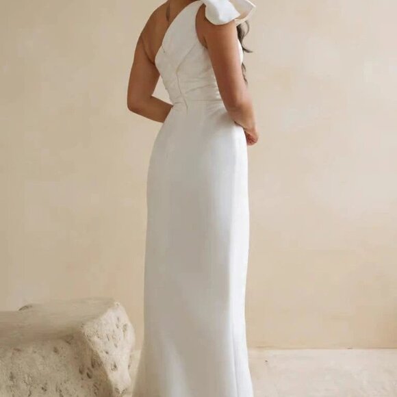 Jenny Yoo Isla Gown with Overskirt Size 10 NEW Taffeta - Picture 2 of 16